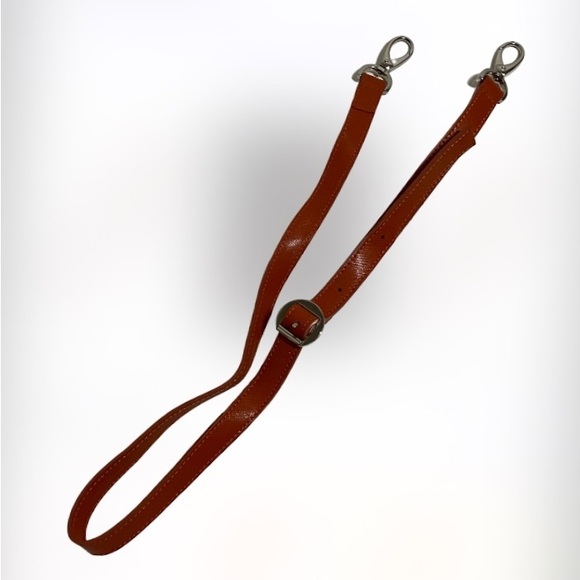 PULICATI Red Saffiano Genuine Italian Leather Large Shopper Tote Bag with Strap - Picture 10 of 14